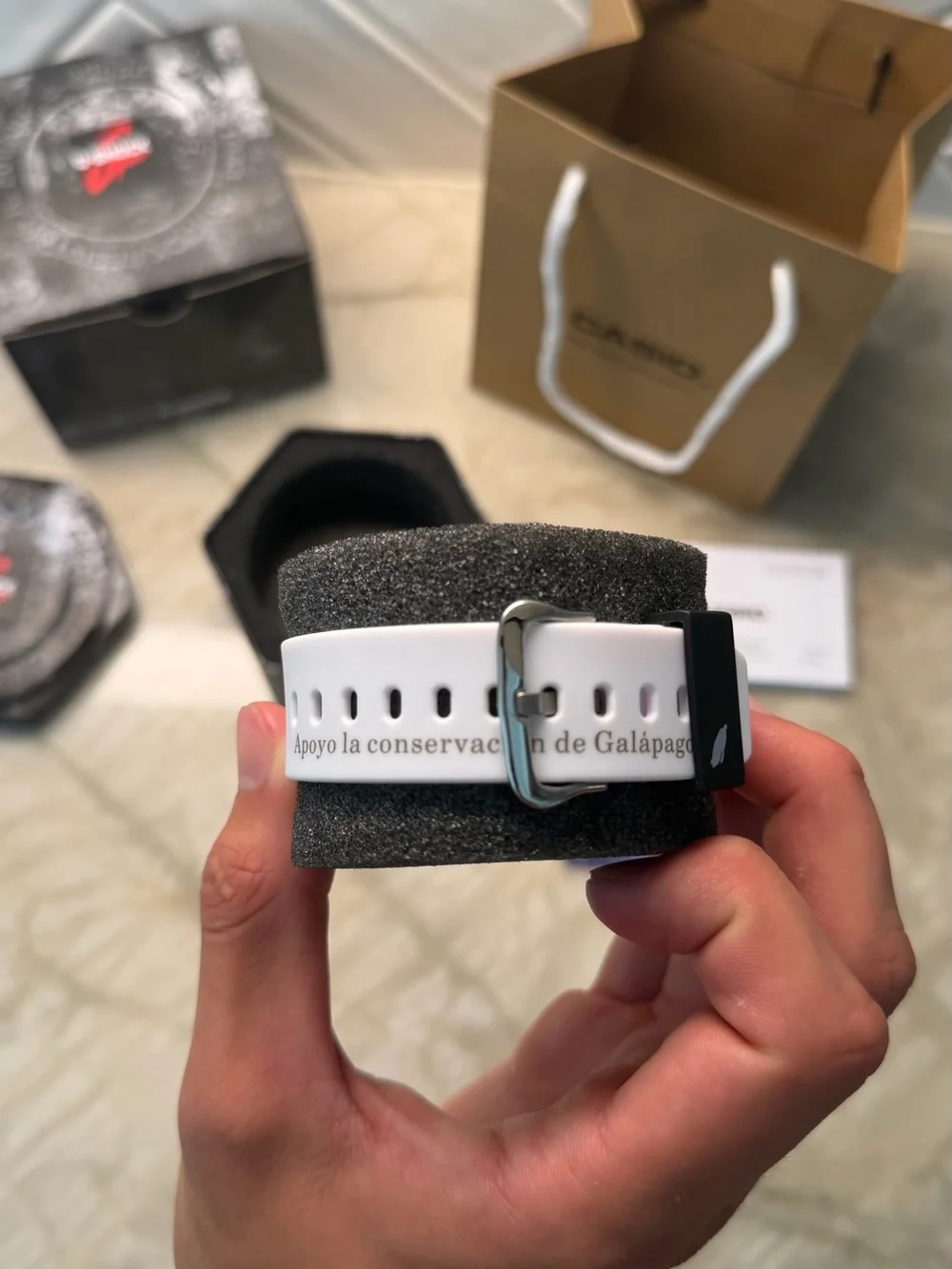 G-Shock Black and Light Blue Resin Sport Watch